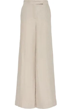 Max Mara Sequoia Linen Wide Pants