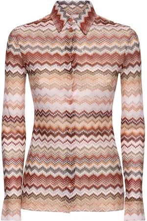 Missoni Chevron Lurex Long Sleeve Shirt