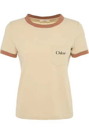 Chloé Rubber Print Logo Cotton T-shirt