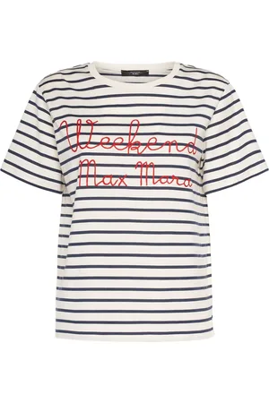 Max Mara Olga Embroidered Cotton Jersey T-shirt