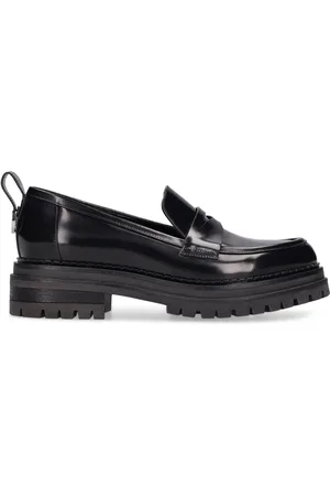 Sergio Rossi 30mm Sr Joan Brushed Leather Loafers