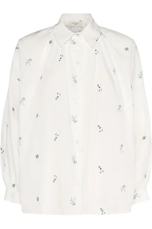 Max Mara Gilly Embroidered Poplin Shirt
