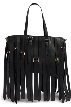 Moschino Multibelts Leather Tote Bag