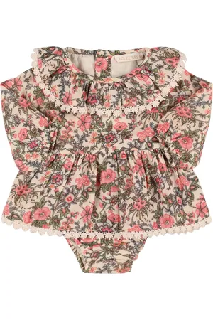 Louise Misha Printed Organic Cotton Gauze Romper
