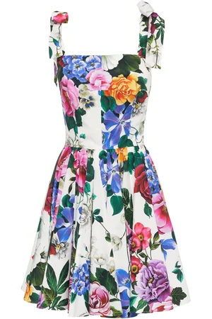 Dolce & Gabbana Printed Poplin Mini Dress