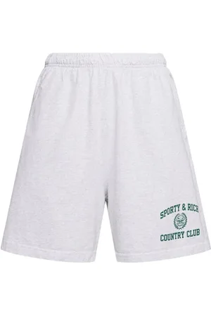 Sporty & Rich Varsity Crest Gym Shorts