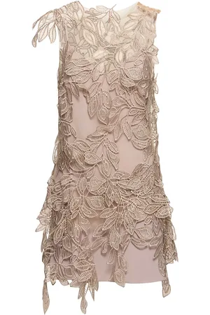 Alberta Ferretti Sleeveless Lace Mini Dress