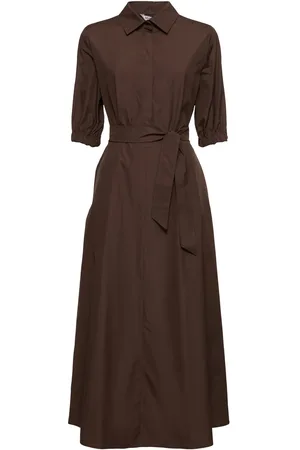 Max Mara Hoyo Poplin Midi Shirt Dress