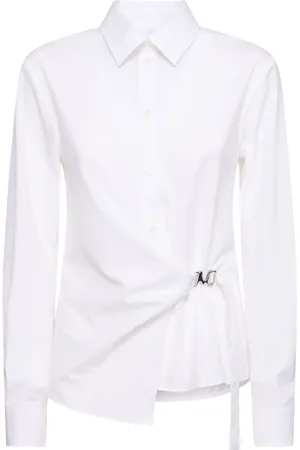 Msgm Poplin Shirt W/ Side Belt