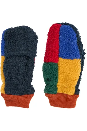 Bobo Choses Color Block Poly Teddy Mittens