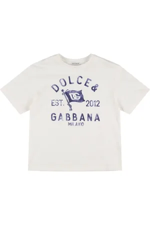 Dolce & Gabbana Printed Cotton Jersey T-shirt W/logo