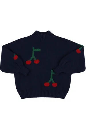 Bobo Choses Cherry Jacquard Knit Sweater