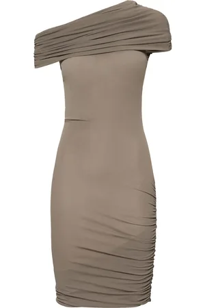 Rick Owens Lola Draped Jersey Mini Dress