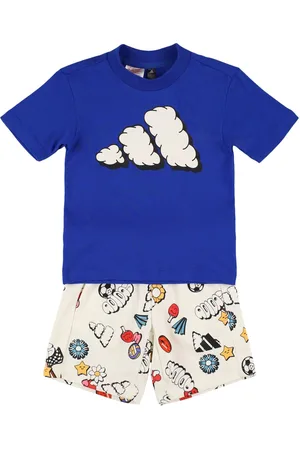adidas Printed T-shirt & Shorts W/logo