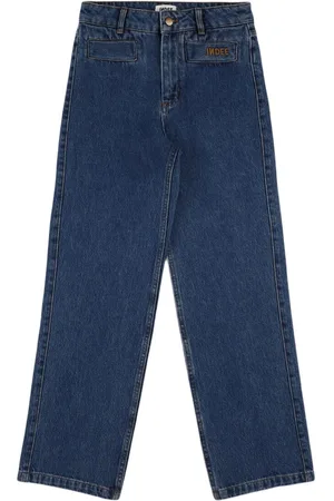 Indee Mid Rise Straight Leg Denim Jeans
