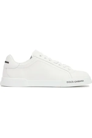Dolce & Gabbana Logo Leather Low Sneakers