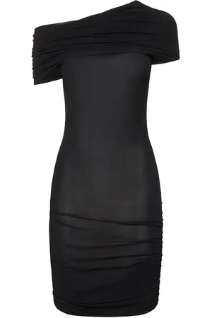 Rick Owens Lola Draped Jersey Mini Dress