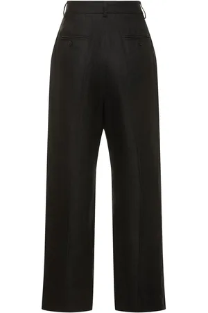 Max Mara Malizia Linen Canvas Wide Pants