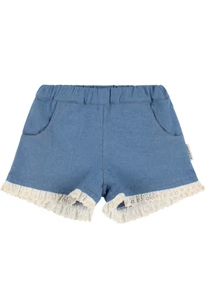 MIPOUNET Cotton Blend Chambray Shorts