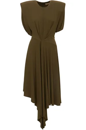 ALEXANDRE VAUTHIER Asymmetrical Draped Stretch Jersey Dress