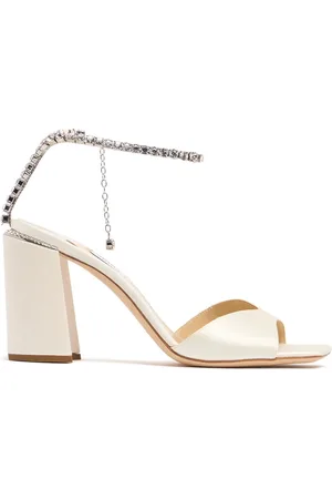 Jimmy Choo 85mm Saeda Satin Sandals