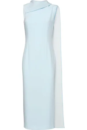 Roland Mouret Satin Crepe Midi Dress
