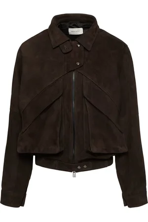MAGDA BUTRYM Suede Zip-up Jacket