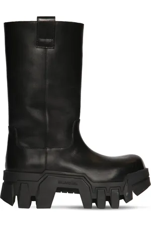 Balenciaga 80mm Bulldozer Leather Combat Boots