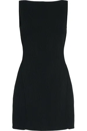 Sportmax Monviso Shiny Stretch Viscose Mini Dress