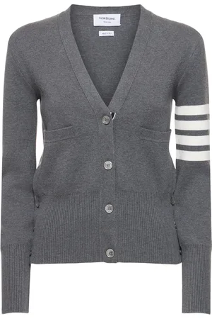Thom Browne Classic Milano 4 -bar Cotton Cardigan