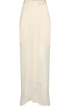 Alberta Ferretti Silk Chiffon Long Skirt