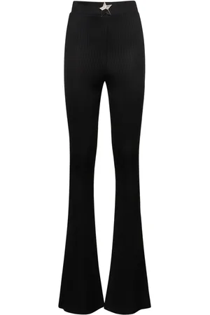 AREA Viscose High Rise Flared Pants