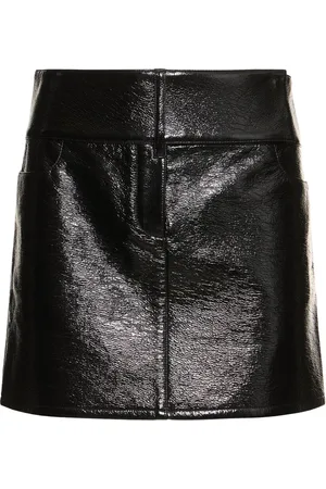 Courrèges Belted Vinyl Mini Skirt