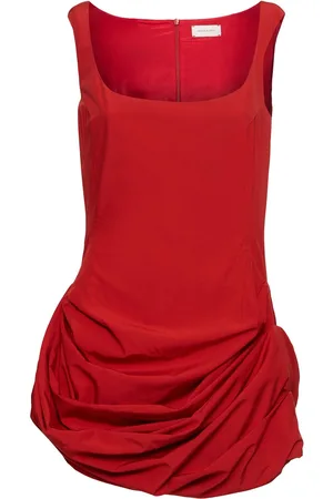 MAGDA BUTRYM Draped Viscose Blend Mini Dress