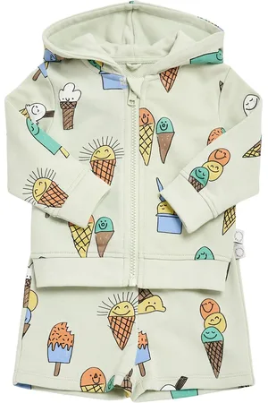 Stella McCartney Printed Cotton Sweatshirt & Shorts