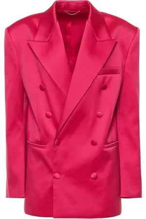 MAGDA BUTRYM Double Breasted Satin Blazer