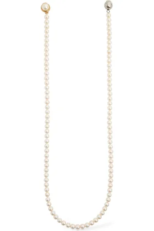 Moschino Faux Pearl Pendant Mono Earring