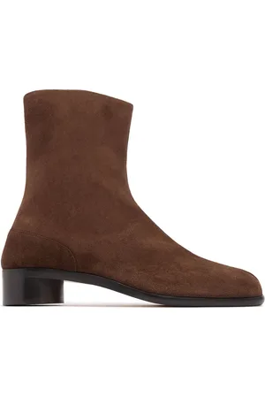 Maison Margiela 30mm Tabi Suede Ankle Boots