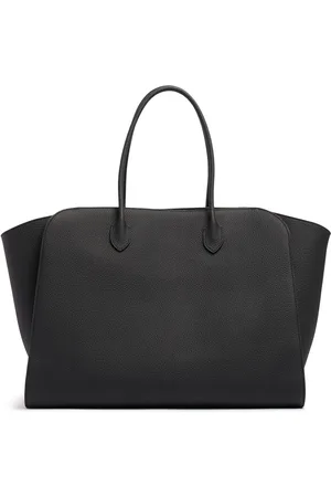 The Row Marlo 17 Matte Grain Leather Tote Bag