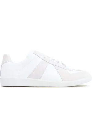 Maison Margiela Replica Leather & Suede Low Top Sneakers