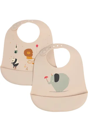 Liewood Set Of 2 Circus Print Silicon Bibs
