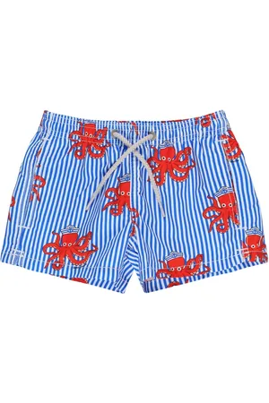 MC2 SAINT BARTH Octopus Print Nylon Swim Shorts