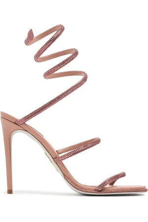 RENE CAOVILLA 105mm Embellished Leather Sandals