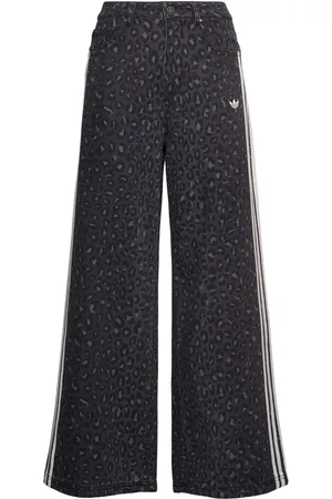 adidas Leopard Print Denim Loose Pants