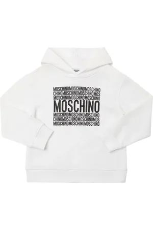 Moschino Printed Cotton Hooded Sweatshirt