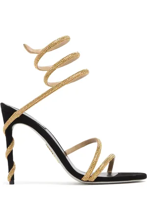RENE CAOVILLA 105mm Satin & Crystal High Heel Sandals