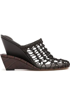 Jacquemus 100mm Les Doubles Tresses Leather Mules