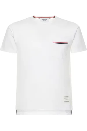 Thom Browne Striped Pocket Cotton T-shirt