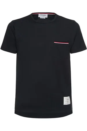 Thom Browne Striped Pocket Cotton T-shirt