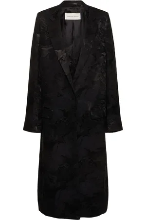 DRIES VAN NOTEN Rida Floral Jacquard Double Breast Coat